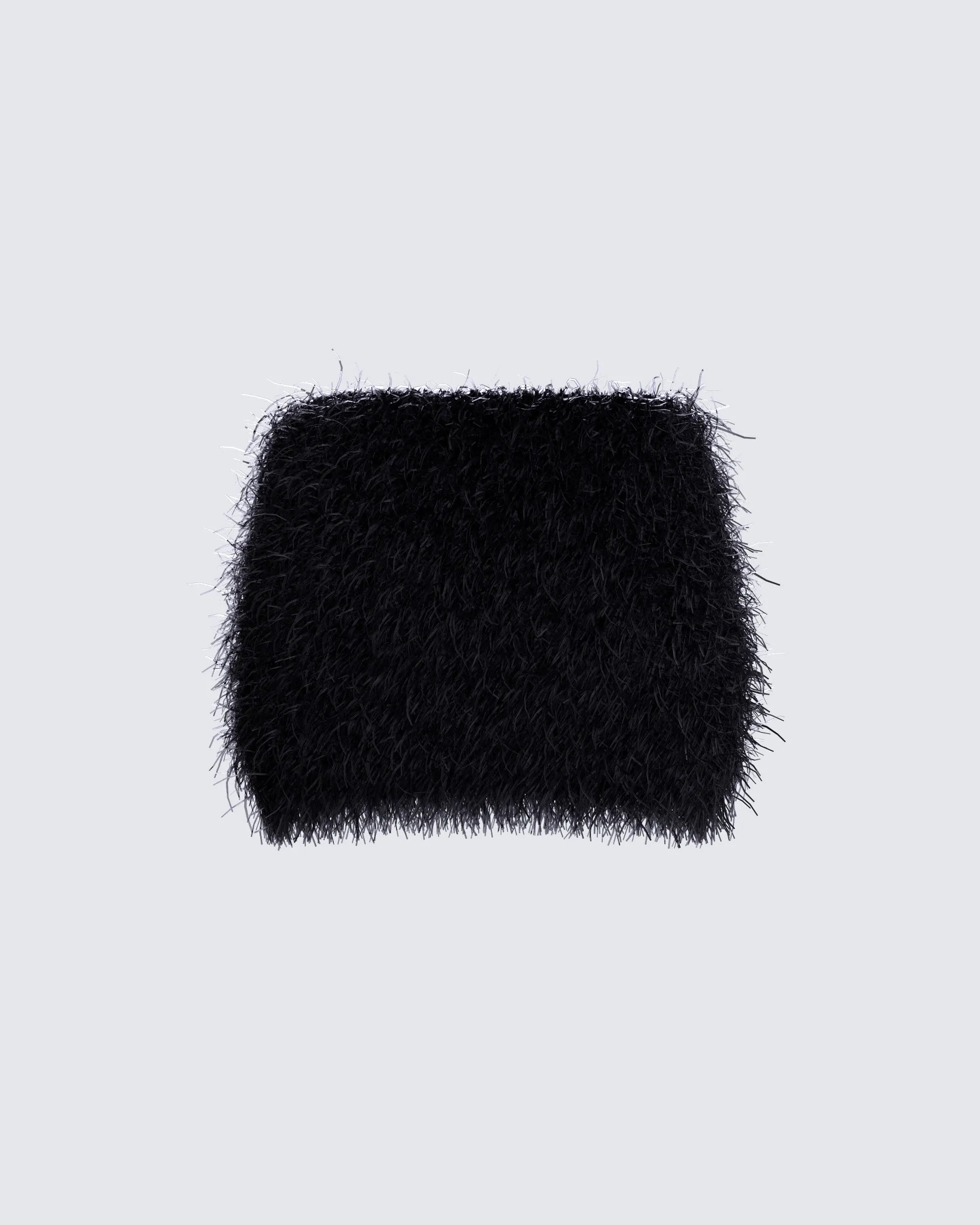 Fara Black Faux Fur Micro Mini Skirt sold by Finesse product image thumbnail 3