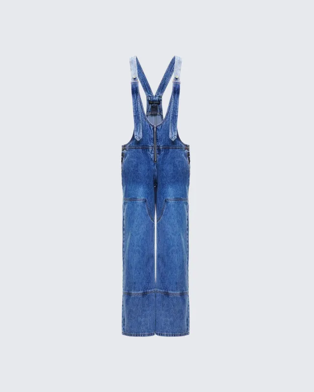 Reeva Blue Denim Overalls sold by Finesse