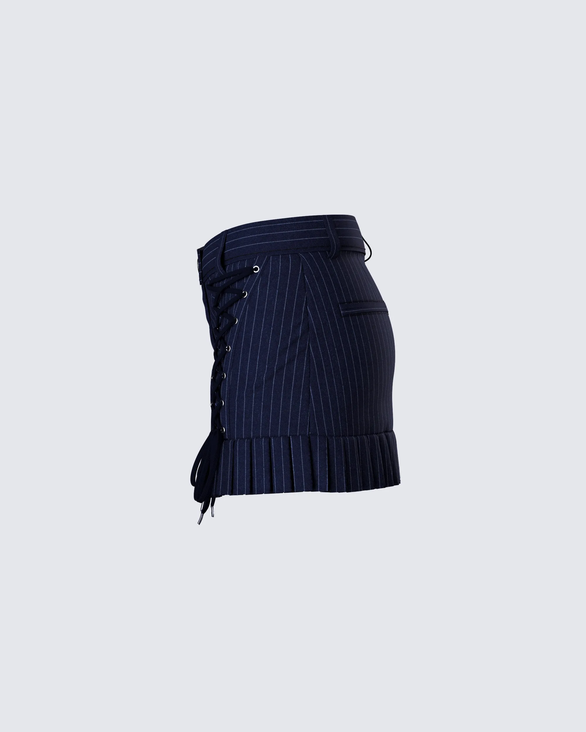 Alandra Pinstripe Mini Skirt sold by Finesse product image thumbnail 2