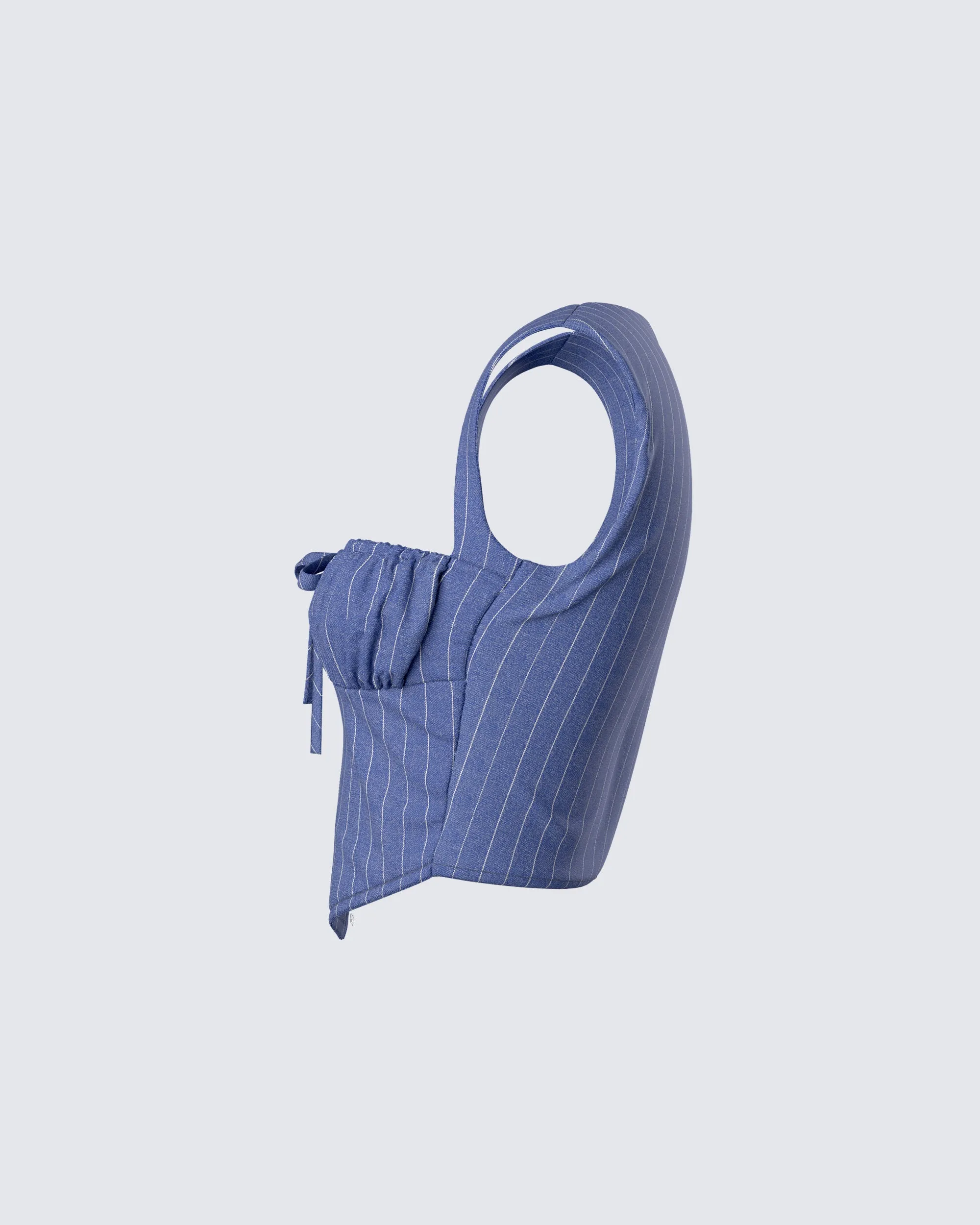 Ziva Grey Pinstripe Top sold by Finesse product image thumbnail 2