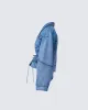 Yui Blue Denim Oversized Cropped Jacket sold by Finesse