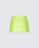 Courtney Yellow Sequin Mini Skirt sold by Finesse