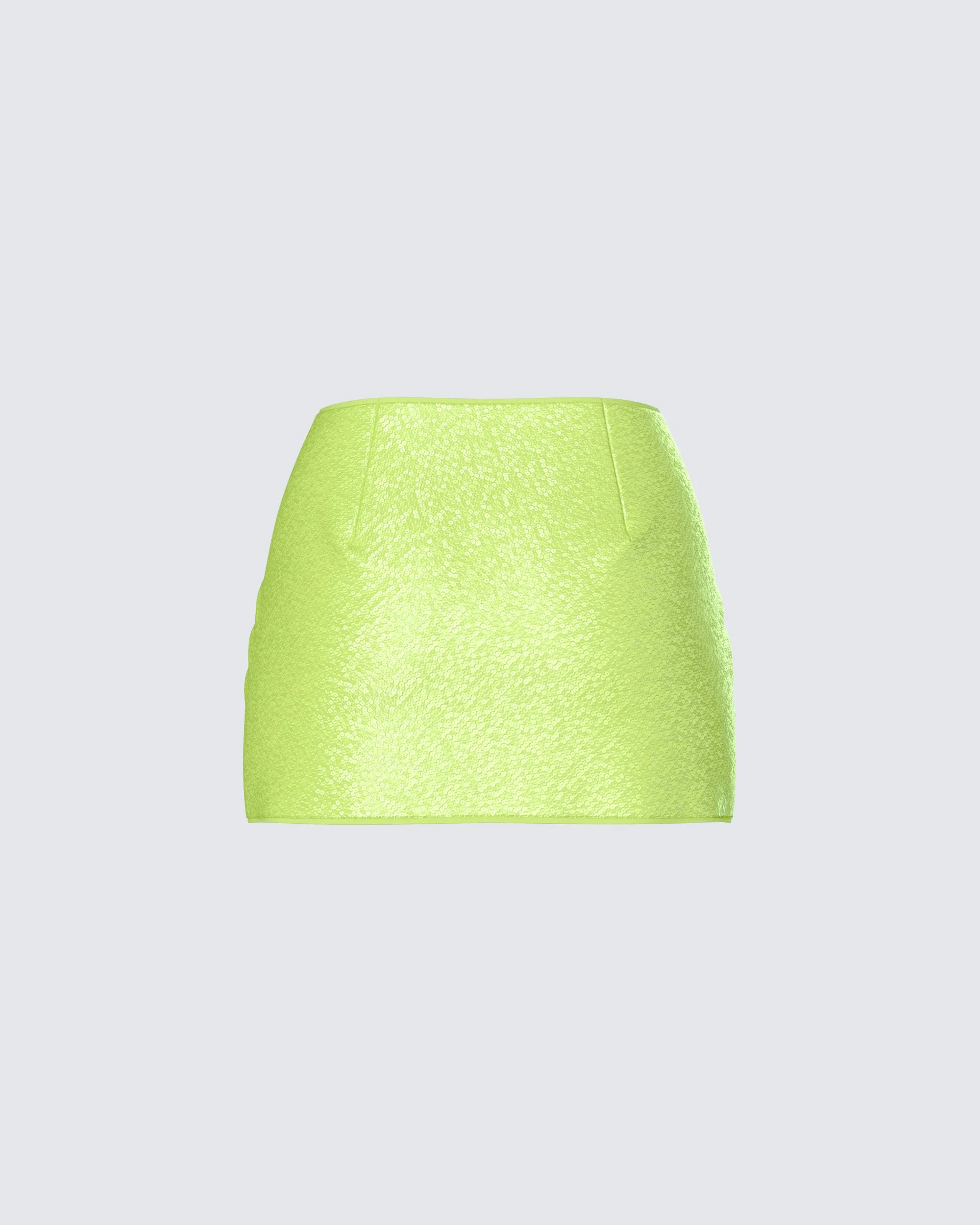 Courtney Yellow Sequin Mini Skirt sold by Finesse product image thumbnail 3