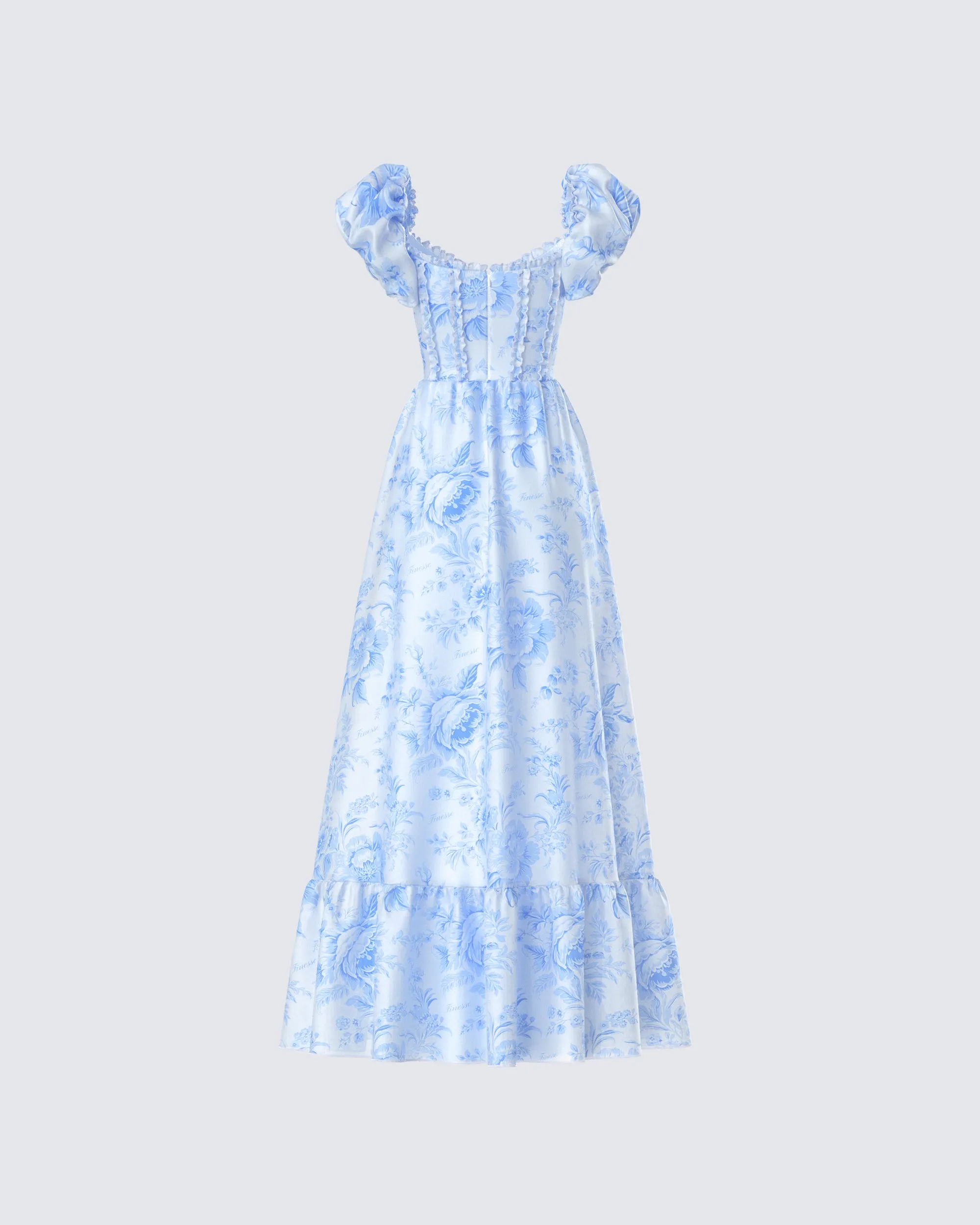 Tressa Blue Flower Print Maxi Dress sold by Finesse product image thumbnail 3