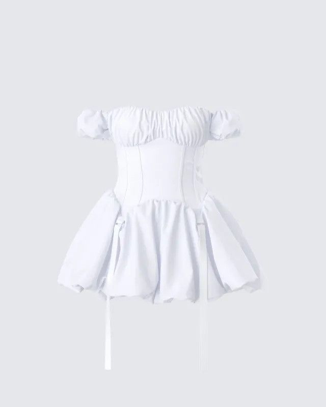 Tabitha White Corset Mini Dress sold by Finesse