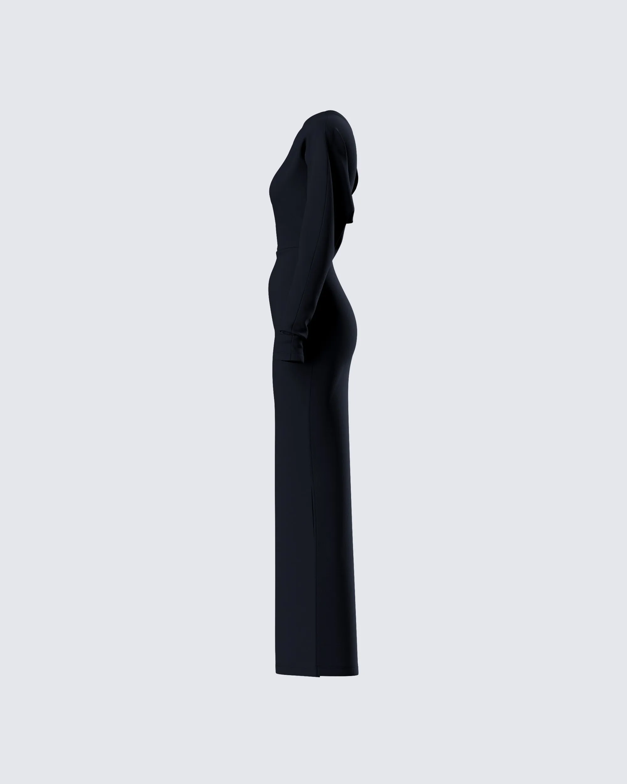 Morwena Black Off Shoulder Maxi Dress sold by Finesse product image thumbnail 2