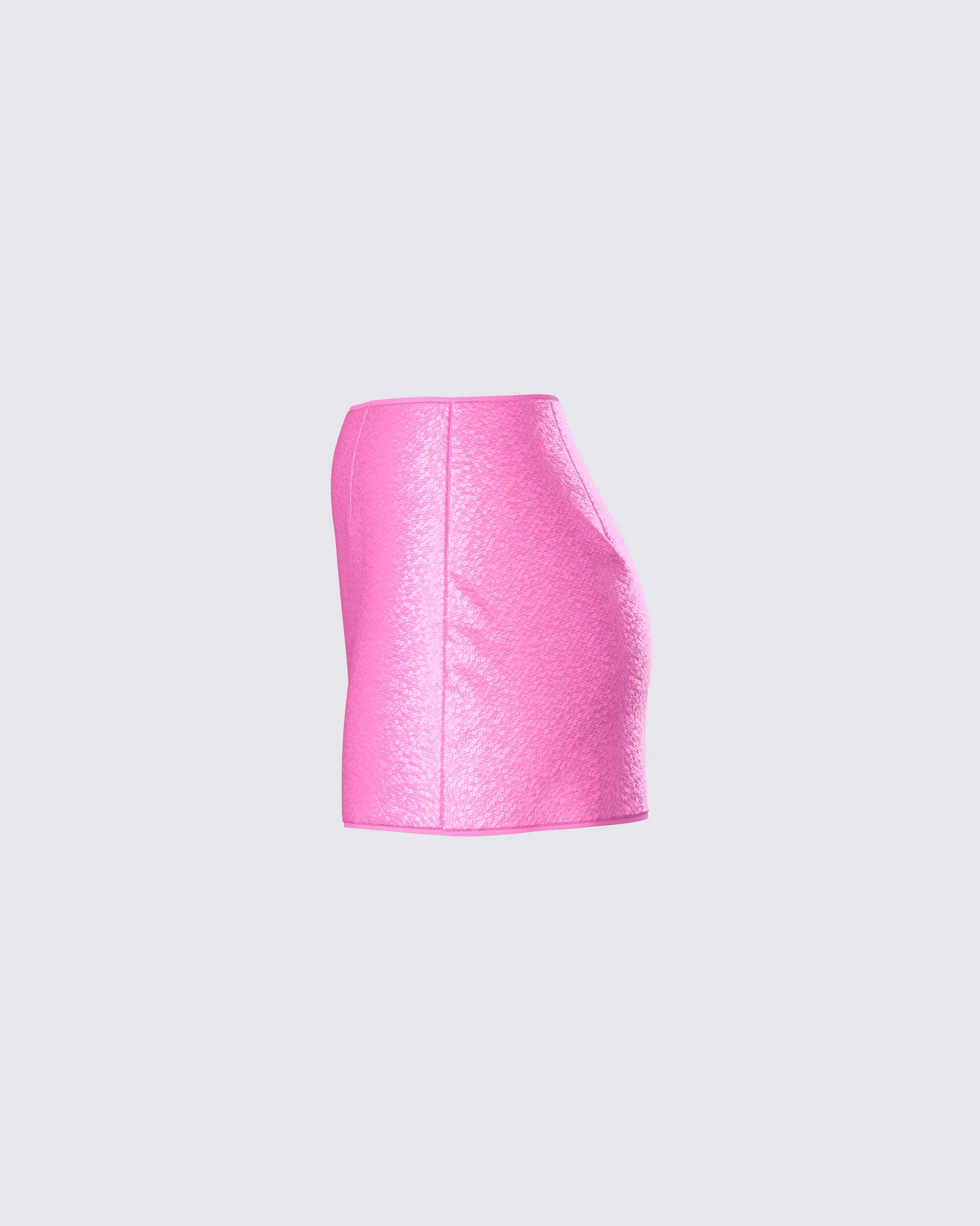Courtney Pink Sequin Mini Skirt sold by Finesse product image thumbnail 2