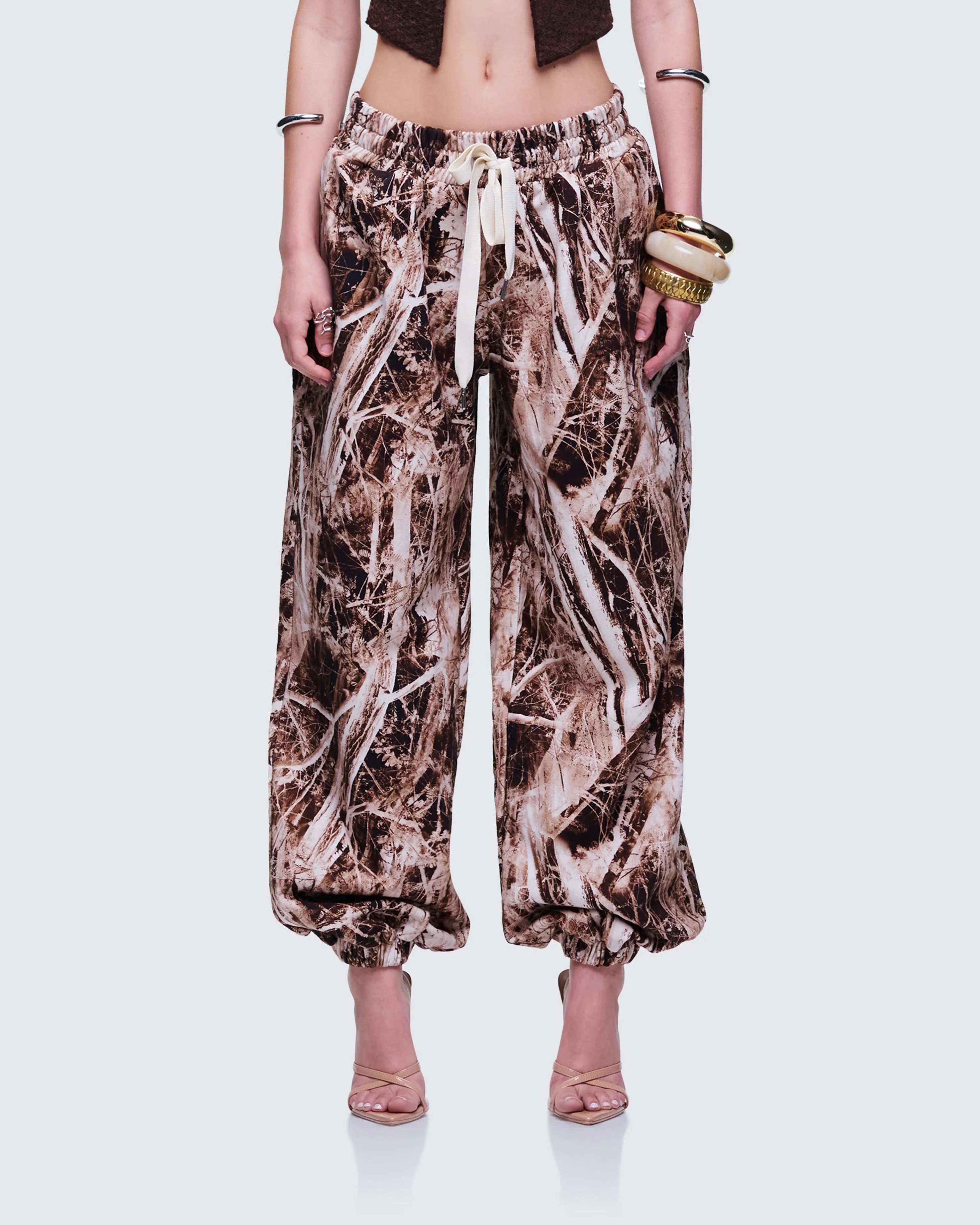 Braewyn Hunting Camo Toggled Sweatpants sold by Finesse product image thumbnail 2