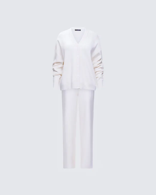 Sylvana Cream Knit Set sold by Finesse