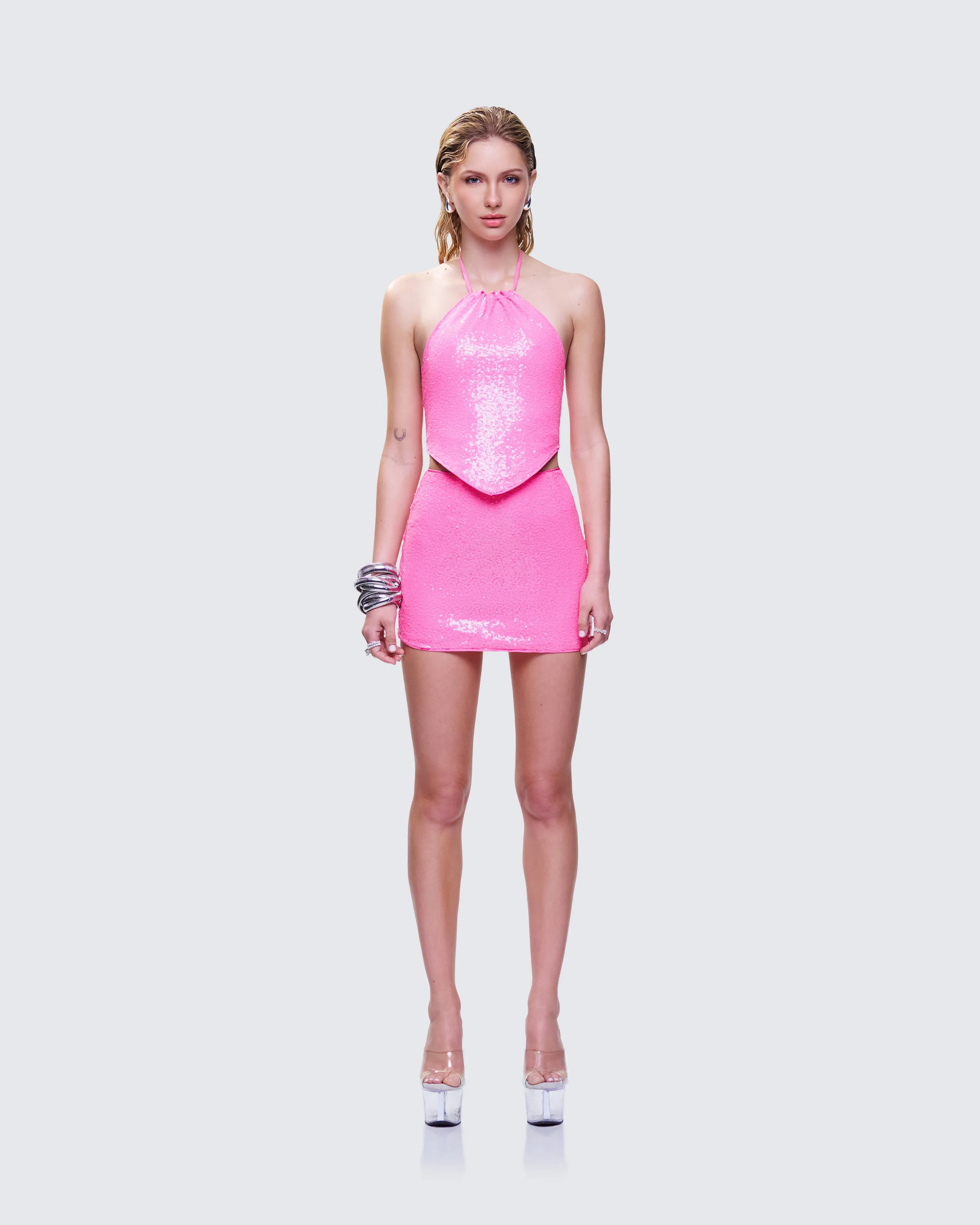 Courtney Pink Sequin Set sold by Finesse product image thumbnail 2
