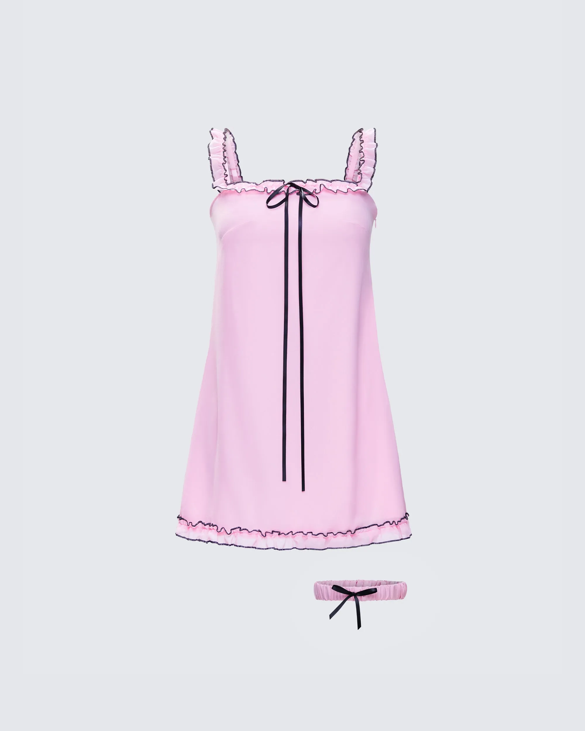 Giselda Pink Garter Set sold by Finesse