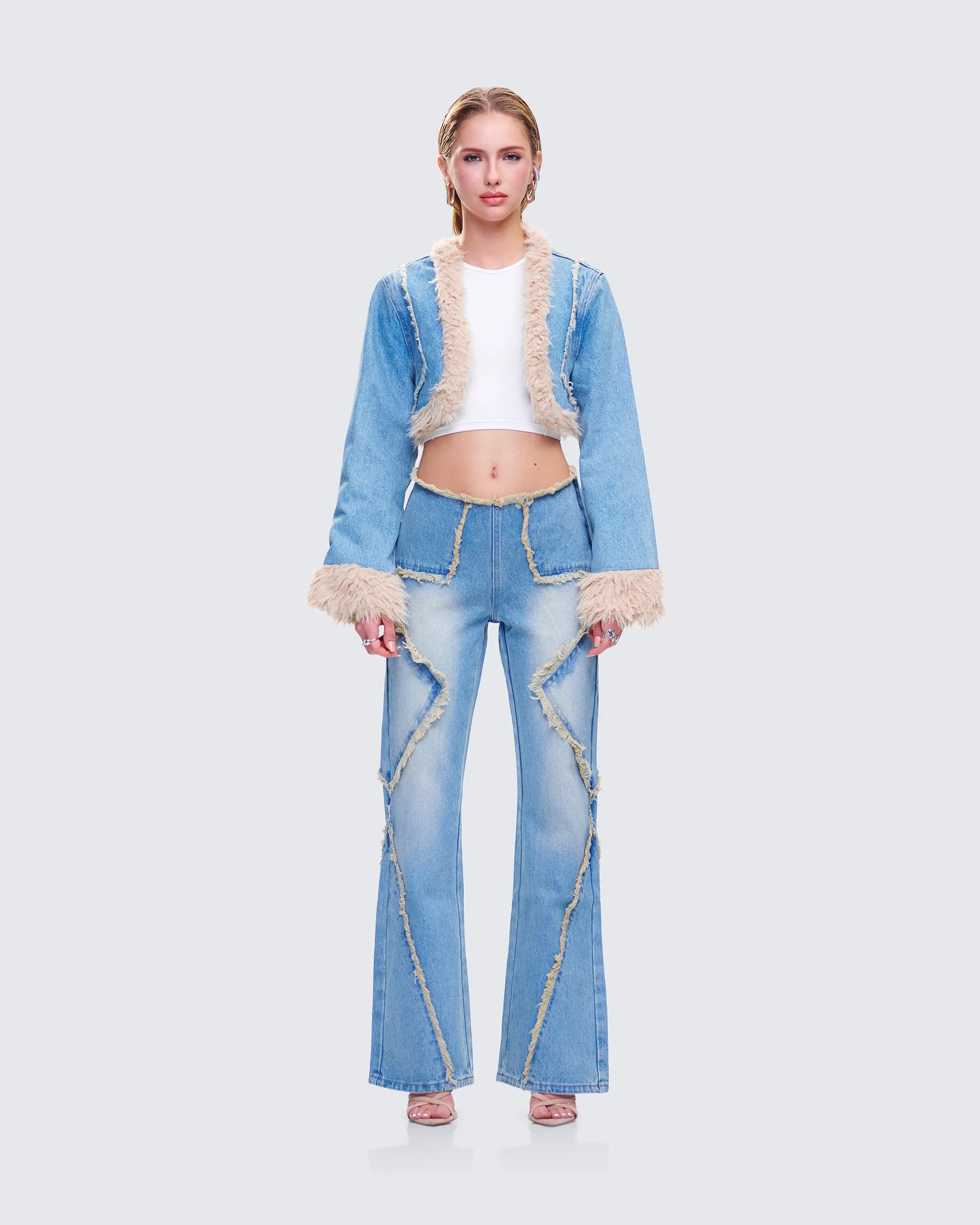 Kaiana Blue Denim Y2K Set sold by Finesse product image thumbnail 4
