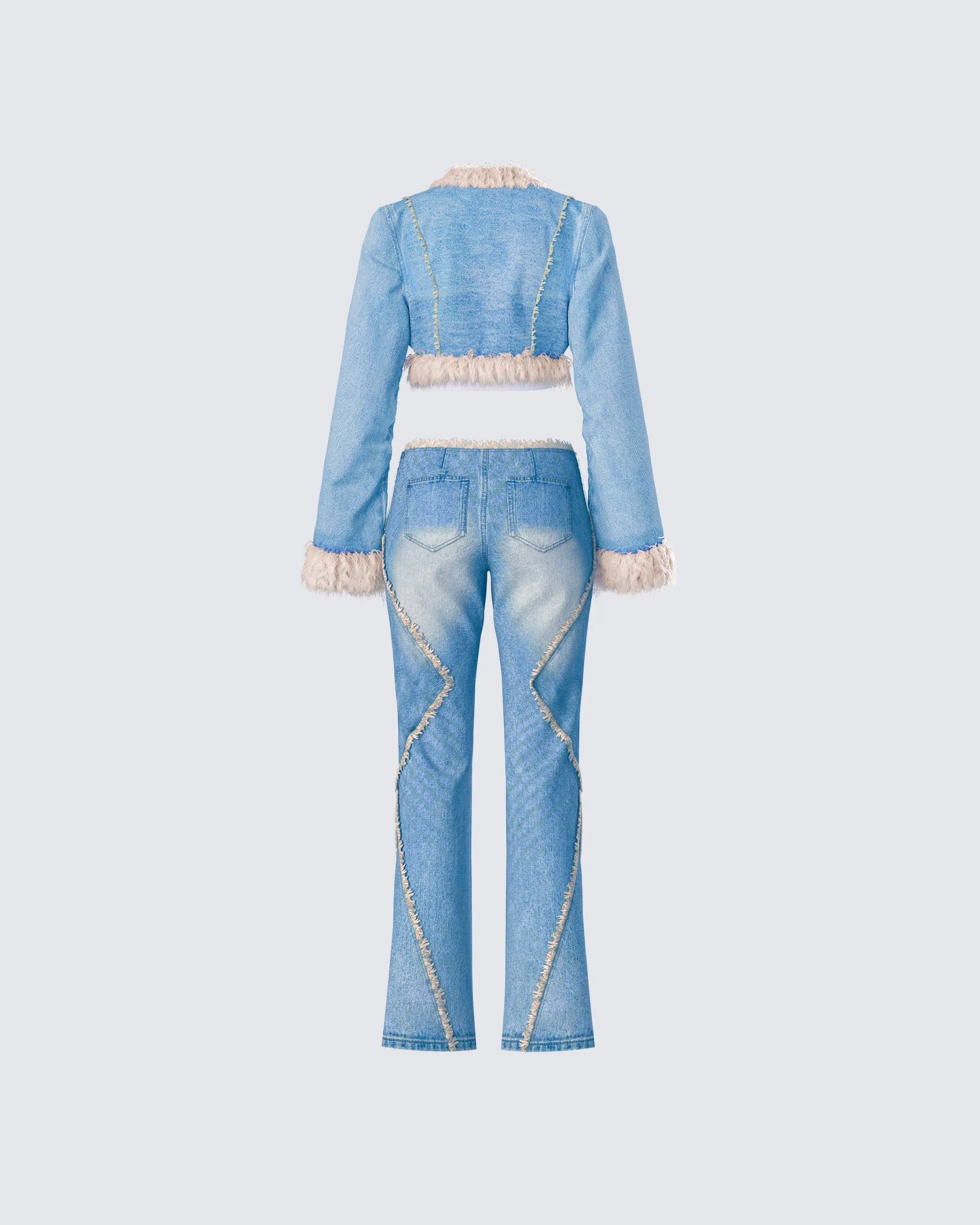 Kaiana Blue Denim Y2K Set sold by Finesse product image thumbnail 3