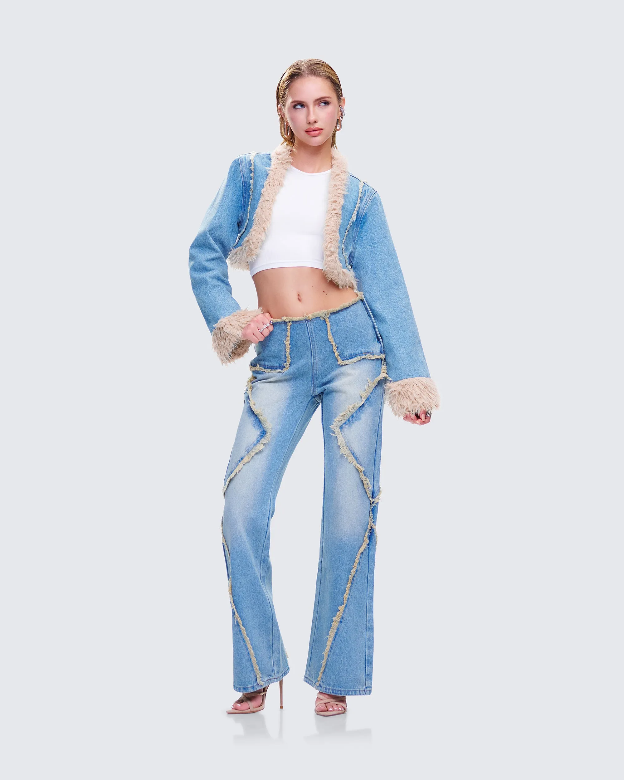 Kaiana Blue Denim Y2K Set sold by Finesse product image thumbnail 5
