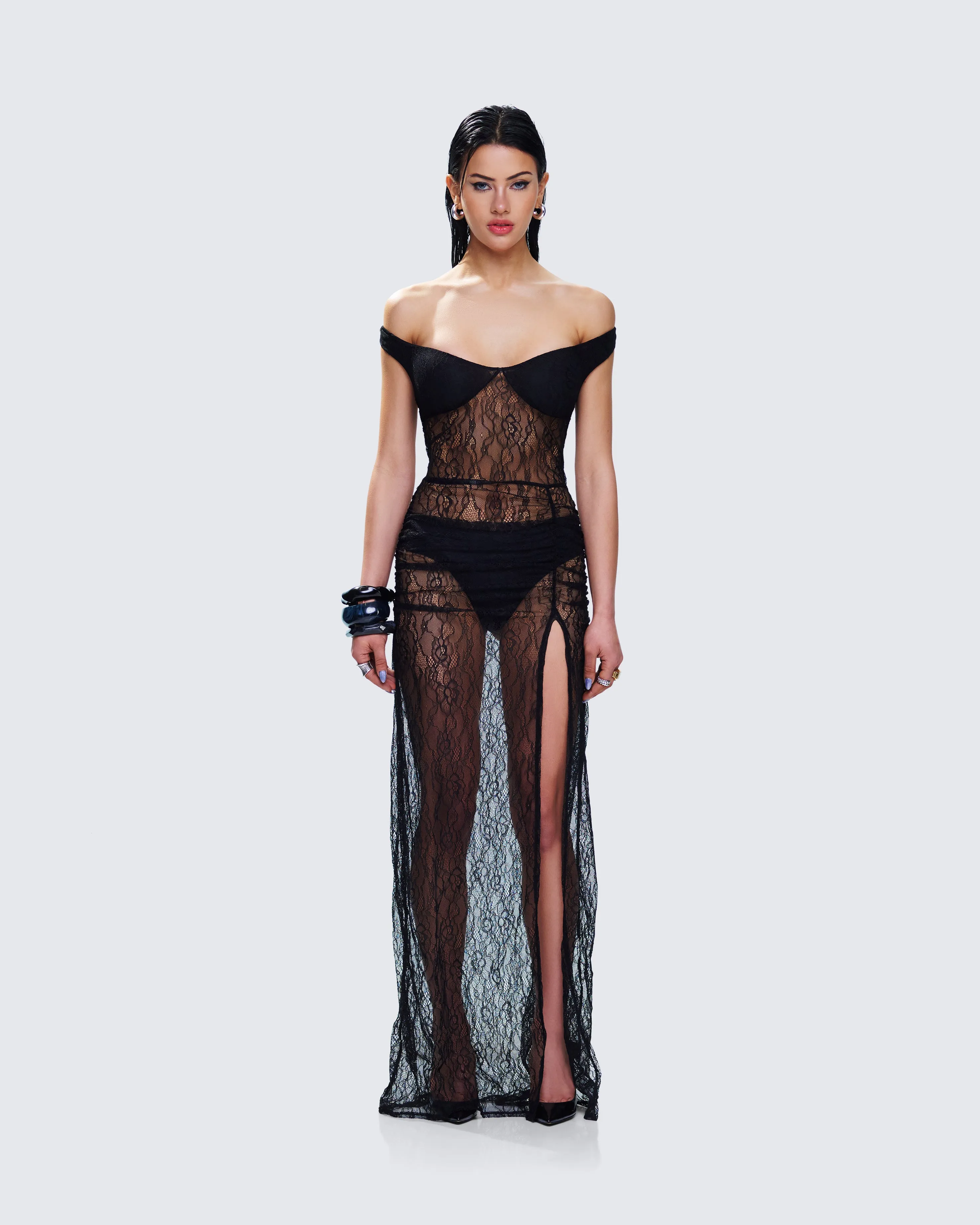 Ludovica Black Lace Set sold by Finesse product image thumbnail 4