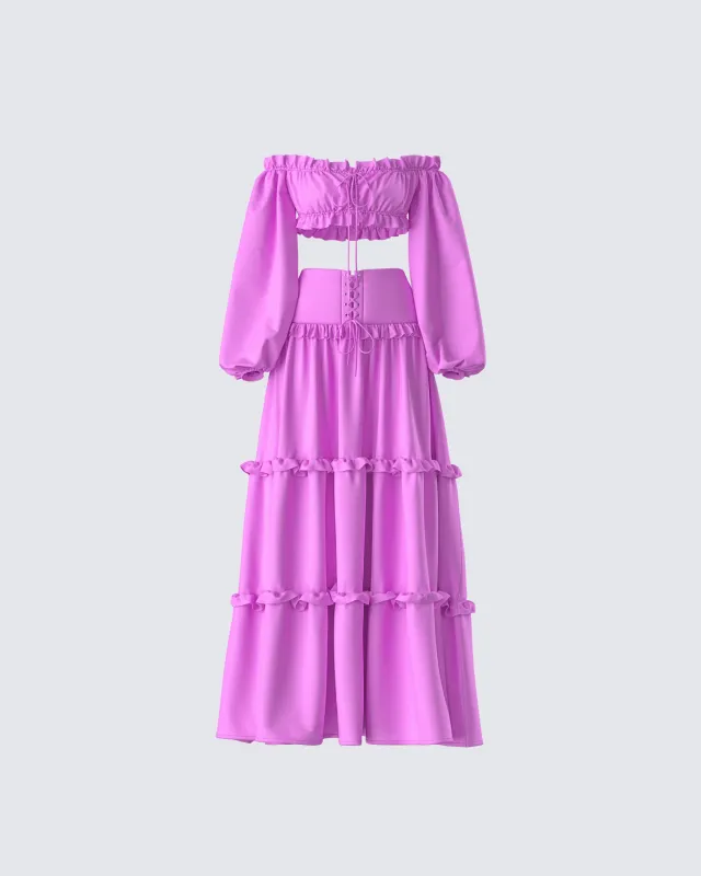 Fabiana Lilac Maxi Set sold by Finesse