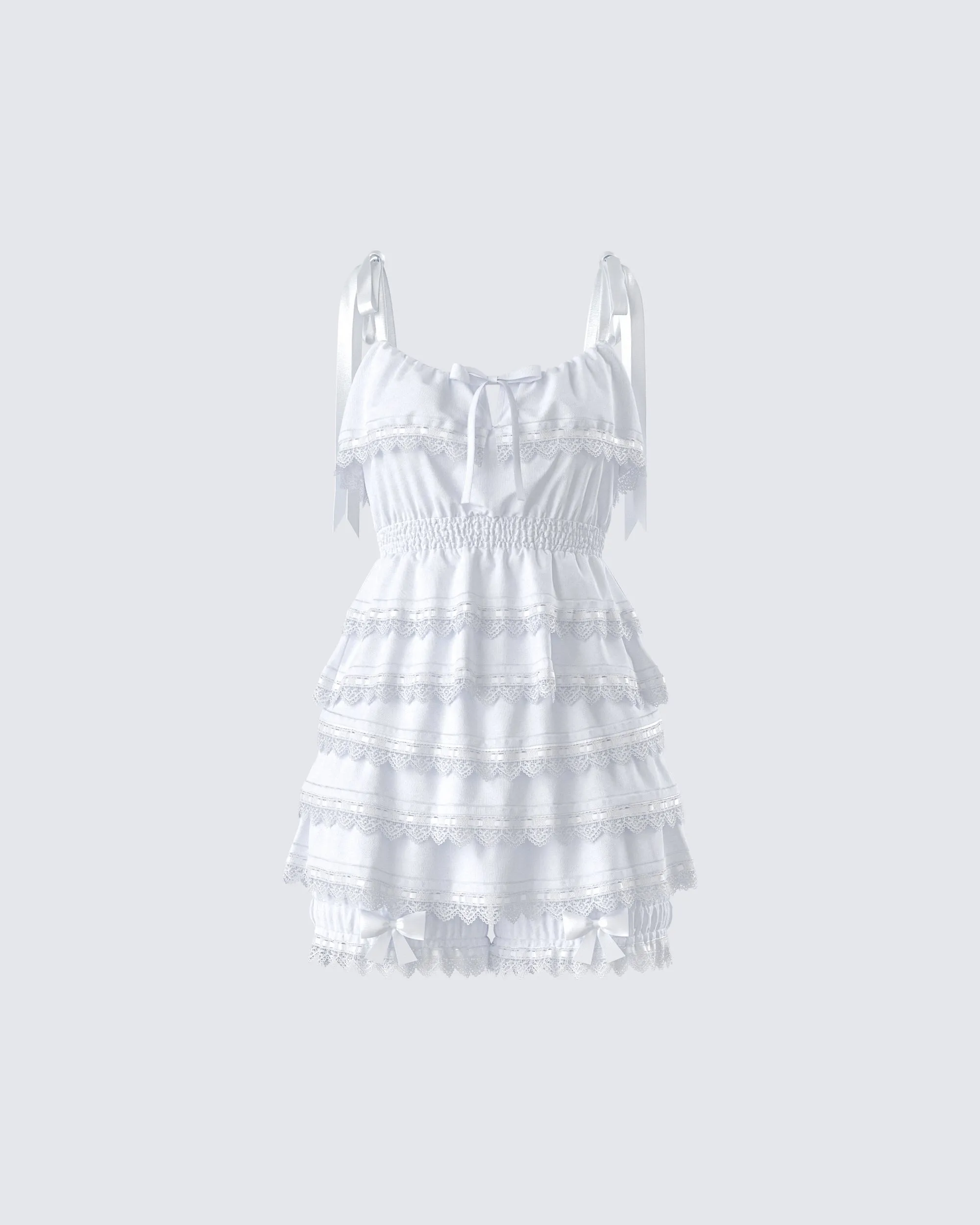 Shannyn White Ruffle Set sold by Finesse