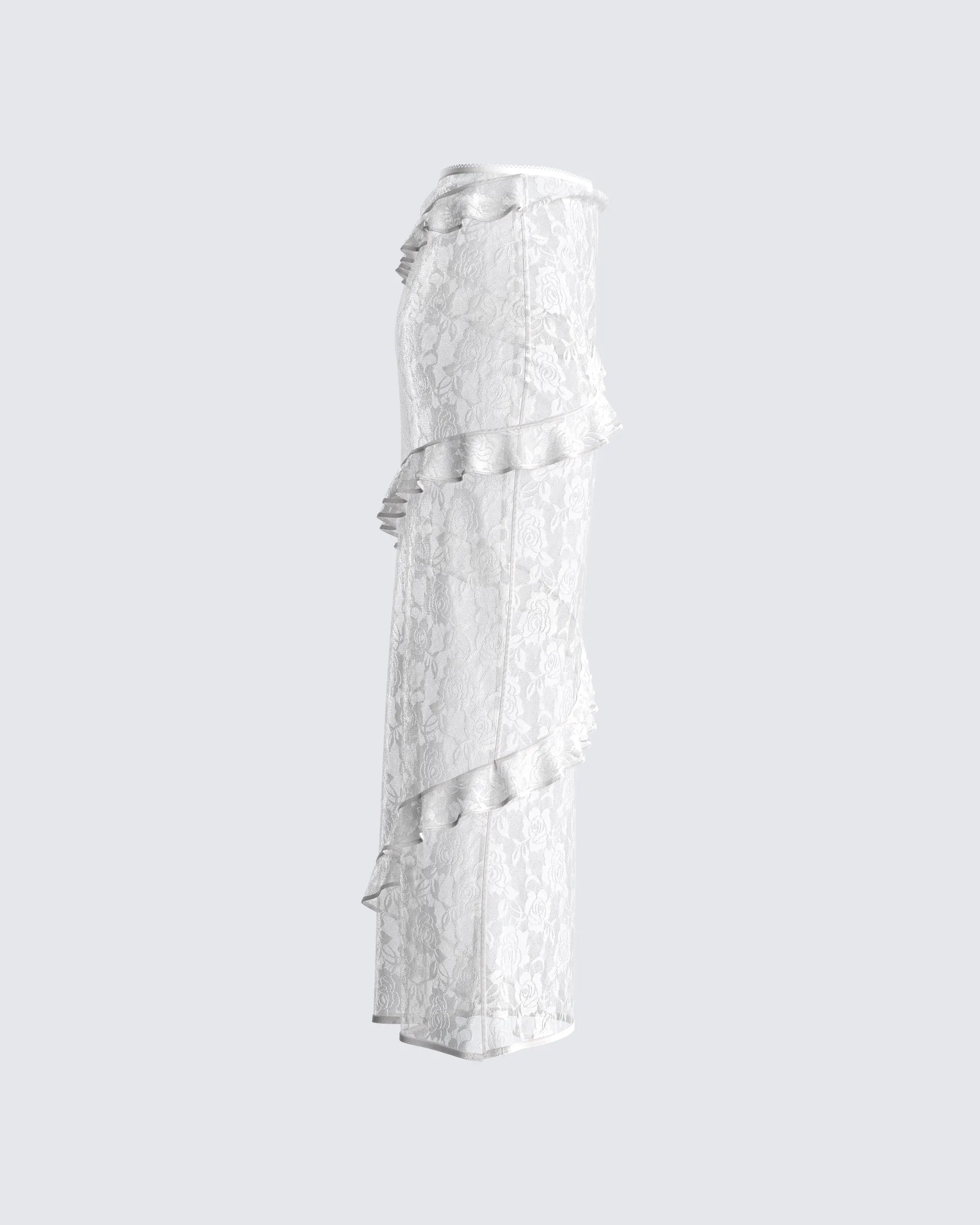 Denise White Lace Maxi Skirt sold by Finesse product image thumbnail 2