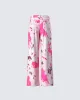 Nadezhda Multi Pink Denim Rivet Detail Pant sold by Finesse