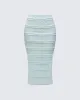 Ursuline Sage Ruffle Trim Skirt sold by Finesse