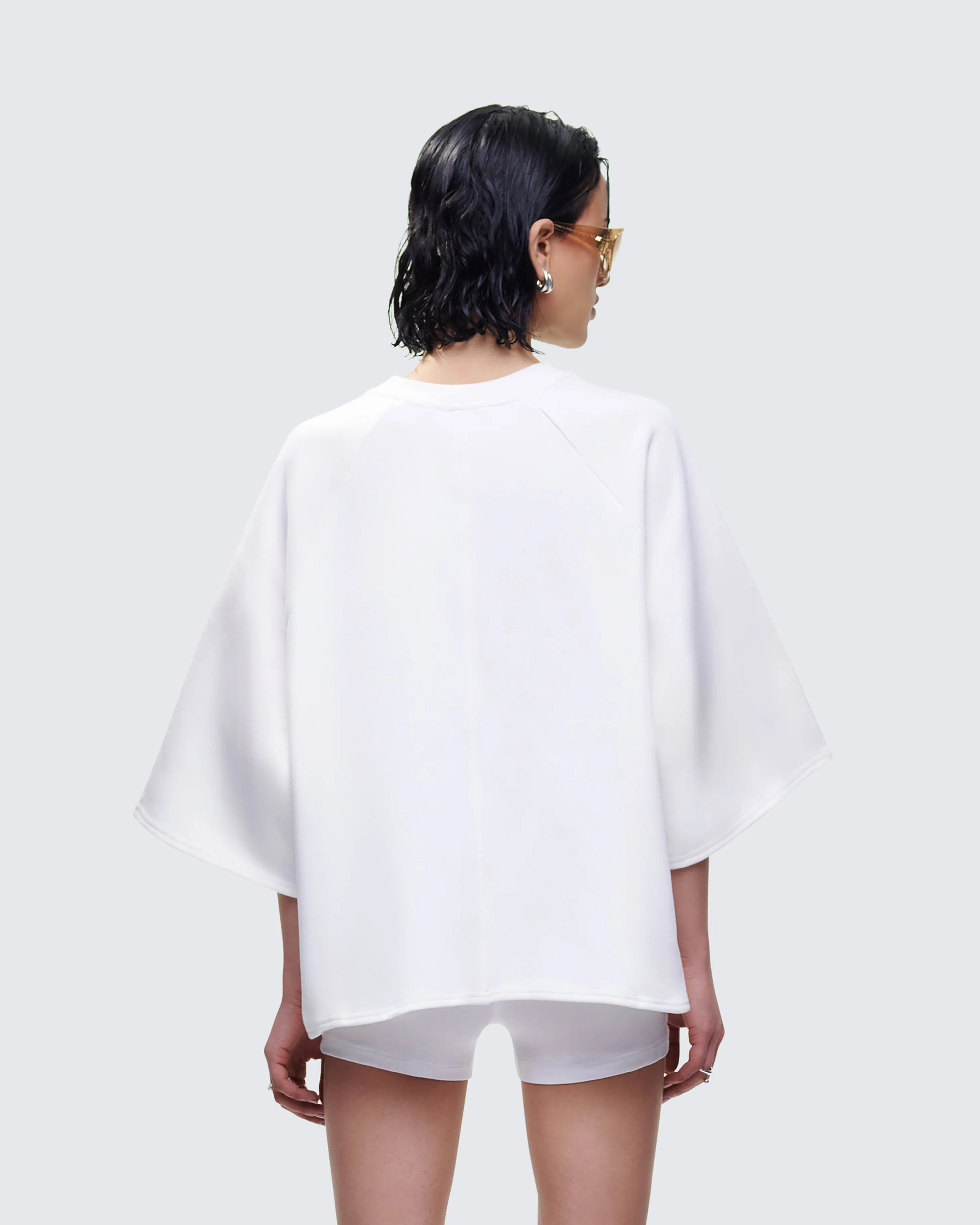 Mabelle White Oversized Raglan Top sold by Finesse product image thumbnail 4