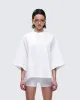 Mabelle White Oversized Raglan Top sold by Finesse
