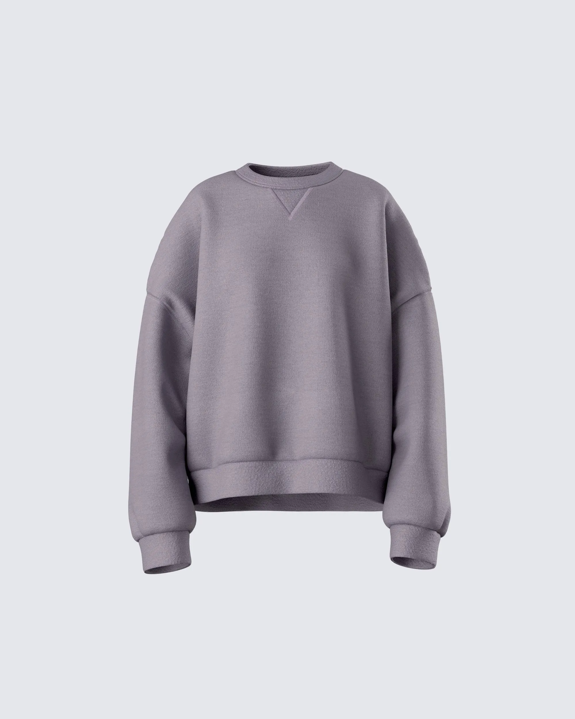 Salima Grey Oversized Sweater sold by Finesse