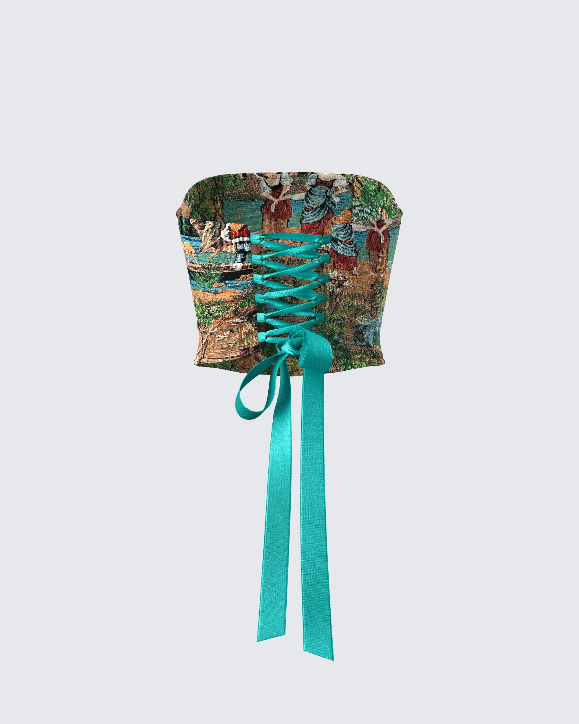 Viviette Tapestry Corset Top sold by Finesse product image thumbnail 3