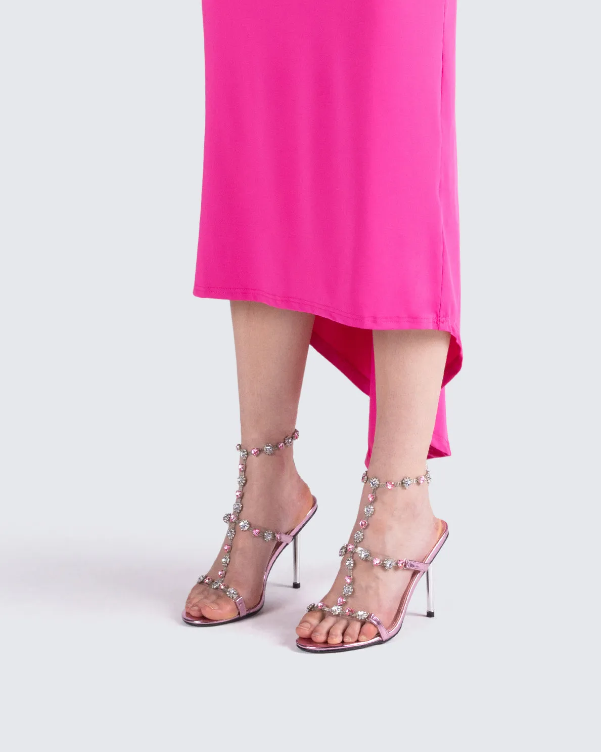 Nikki Pink Jewel Stiletto Heel sold by Finesse product image thumbnail 5