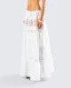 Rue White Cotton Floral Maxi Skirt sold by Finesse