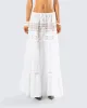 Rue White Cotton Floral Maxi Skirt sold by Finesse