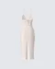 Jing Ivory Crochet Knit Midi Dress sold by Finesse