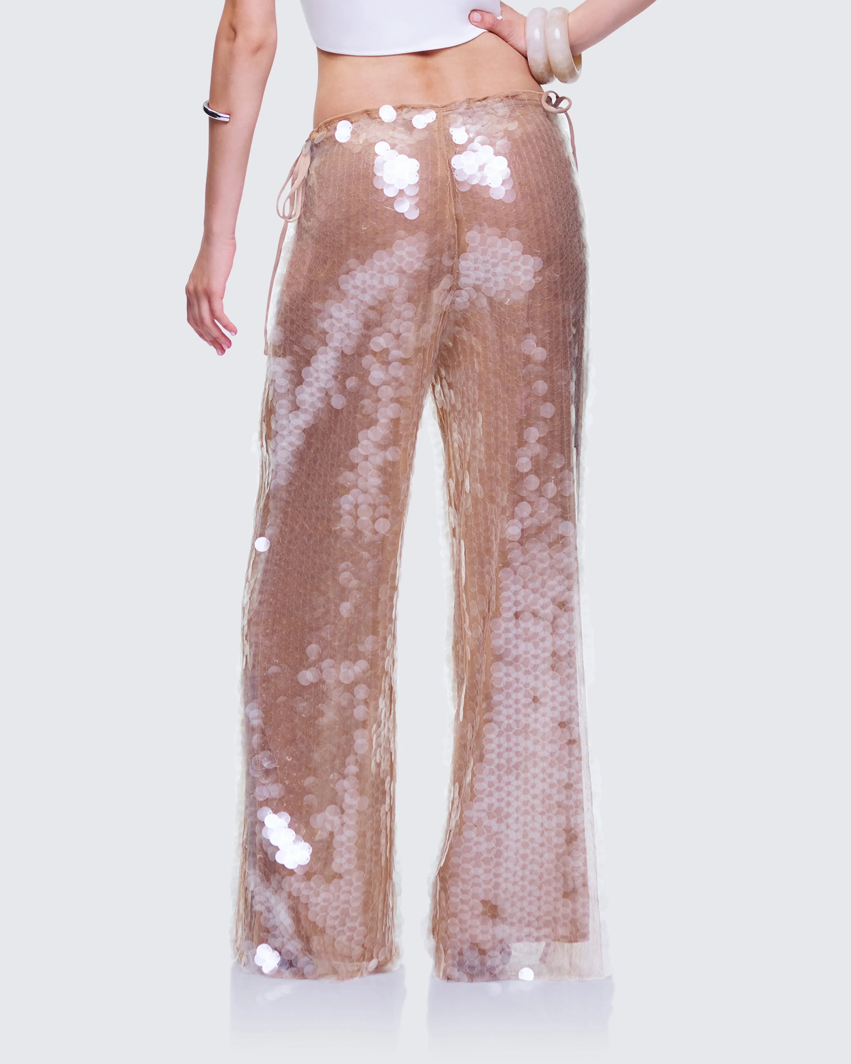 Speranza Clear Sequin Tie Pants sold by Finesse product image thumbnail 4