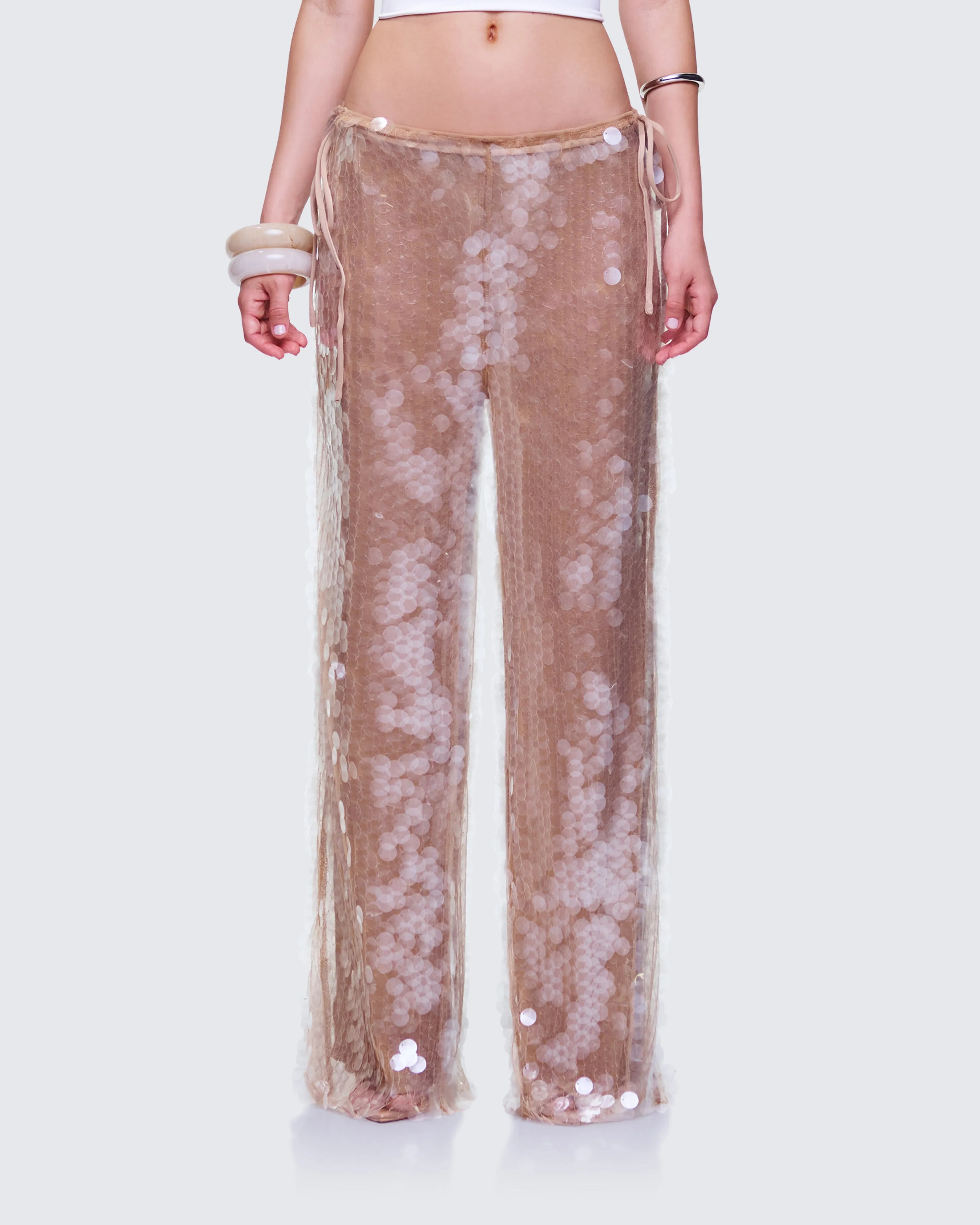 Speranza Clear Sequin Tie Pants sold by Finesse product image thumbnail 2