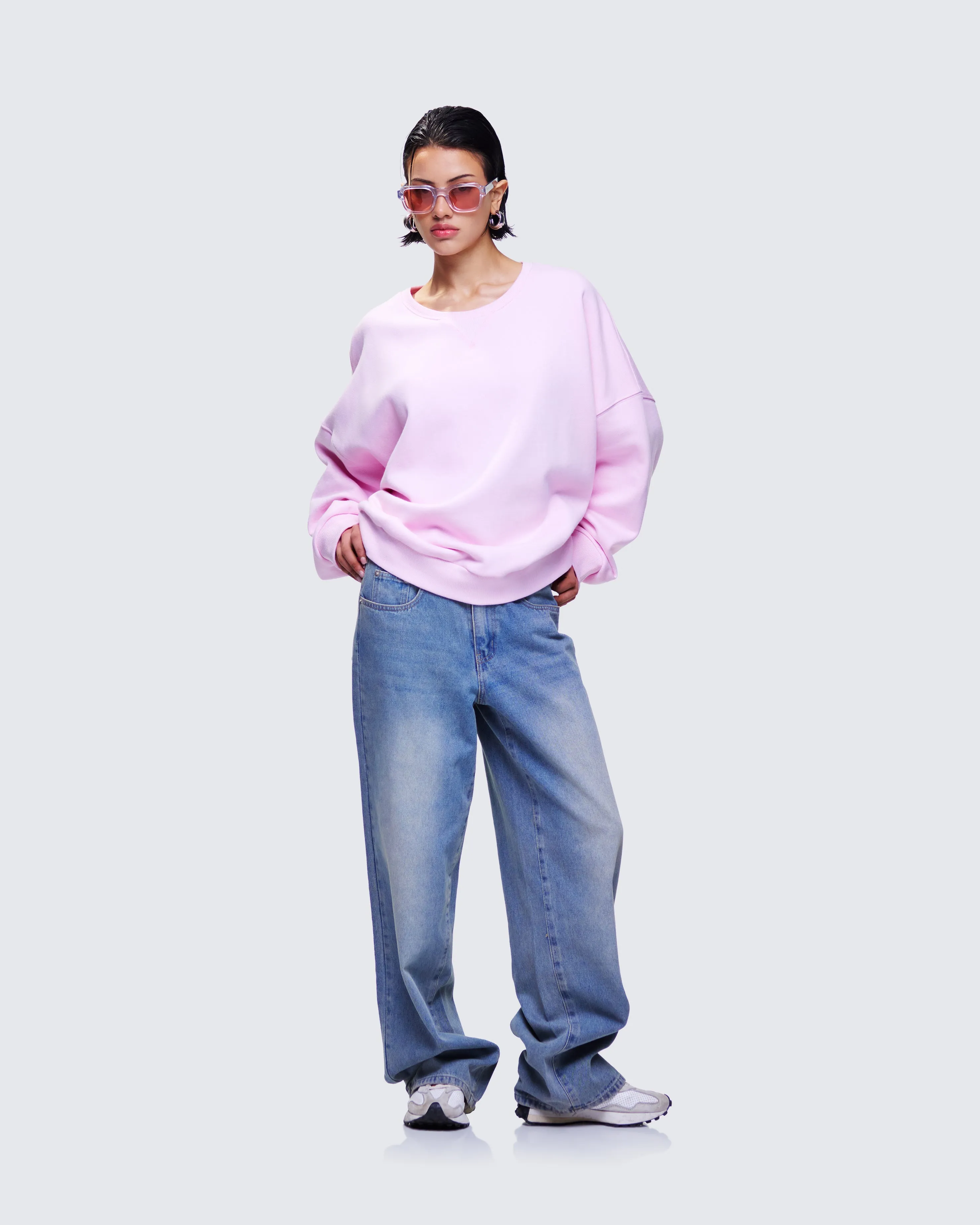 Salima Pink Oversized Sweater sold by Finesse product image thumbnail 5