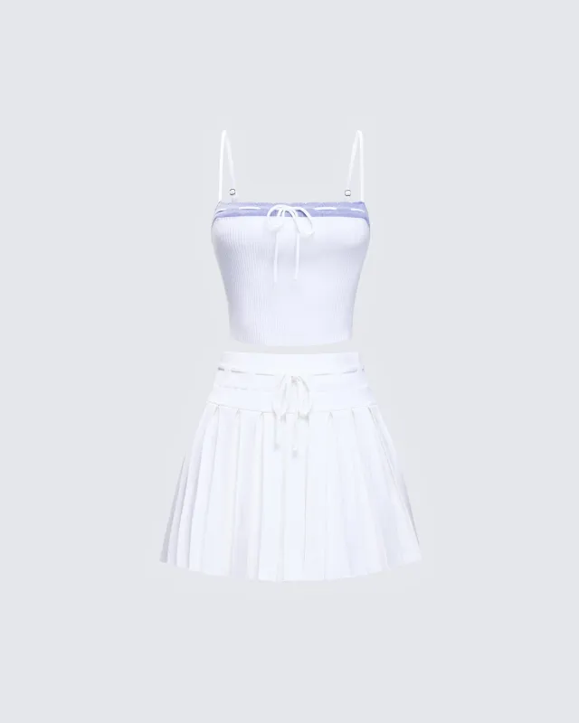 Lucien White Knit Set sold by Finesse