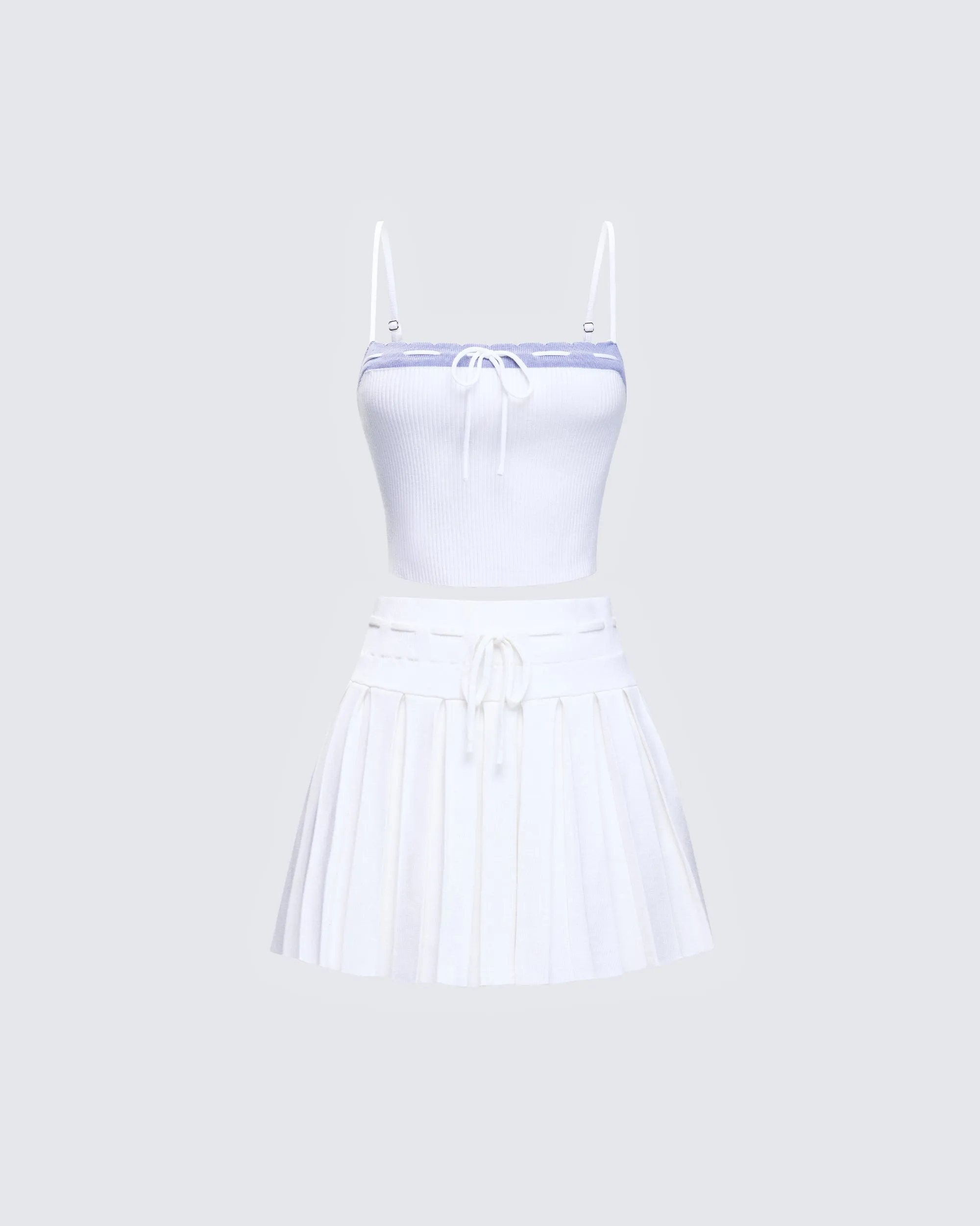 Lucien White Knitted Set sold by Finesse