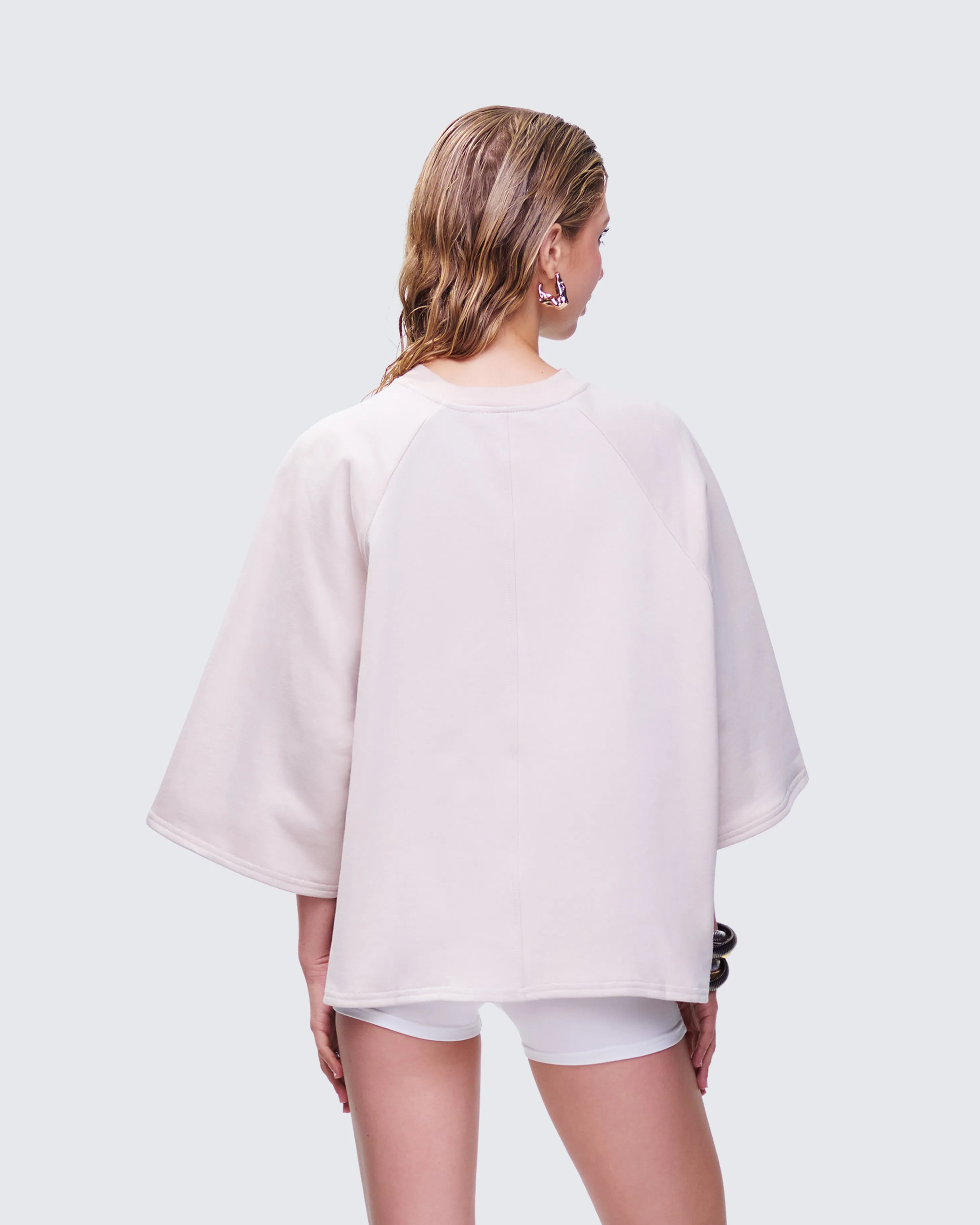 Mabelle Ivory Oversized Raglan Top sold by Finesse product image thumbnail 4
