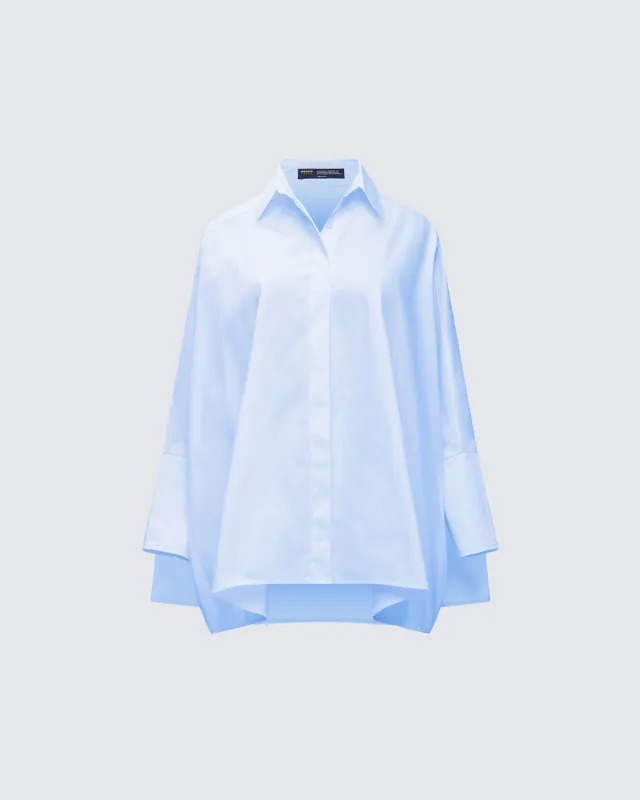 Hesper Blue Box Cut Shirt sold by Finesse