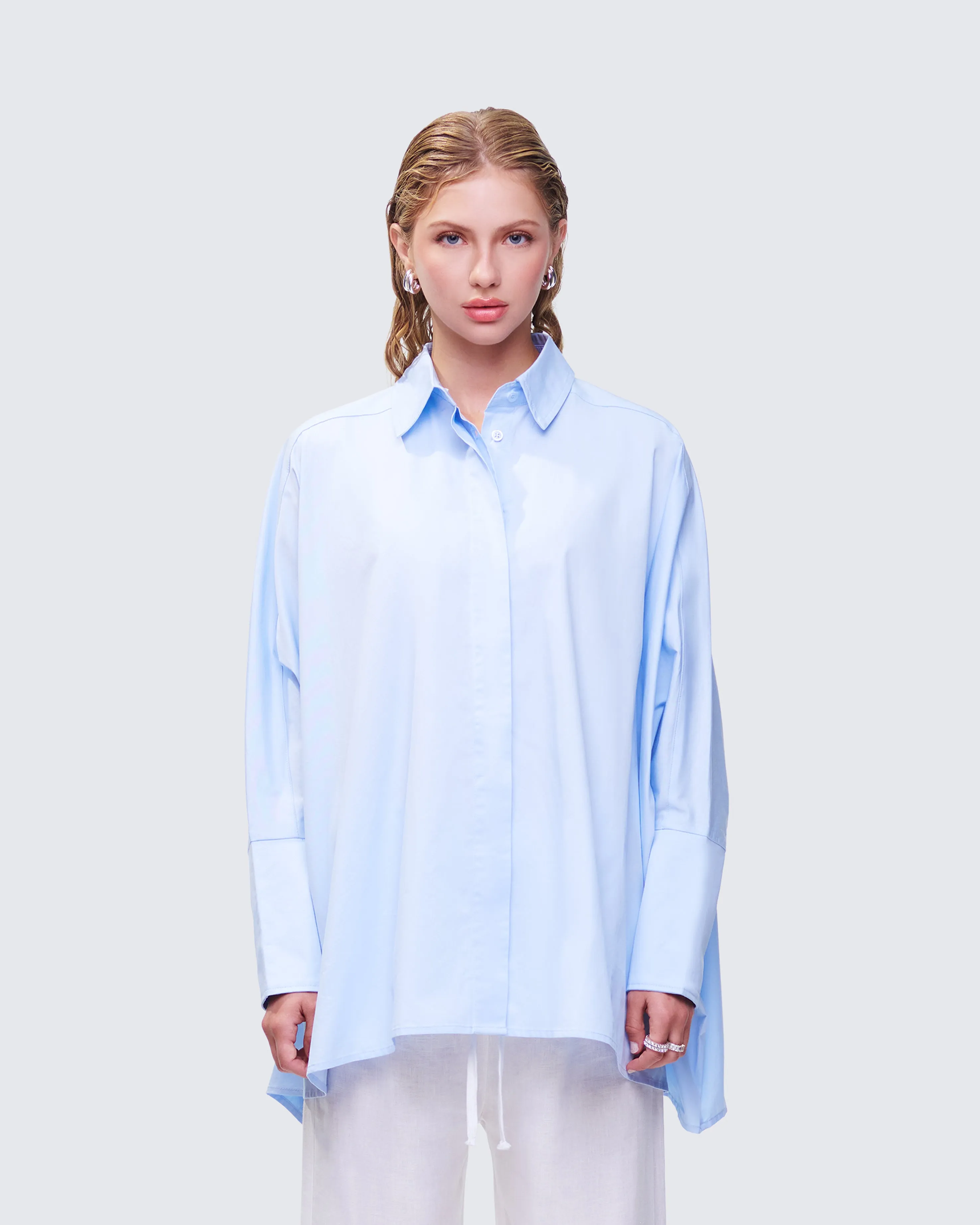 Hesper Blue Box Cut Shirt sold by Finesse product image thumbnail 2