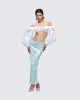 Marta Green Sequin Maxi Skirt sold by Finesse