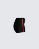 Leon Black Mini Skirt sold by Finesse