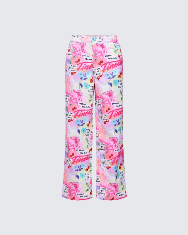 Tove Multi Printed Twill Pant sold by Finesse
