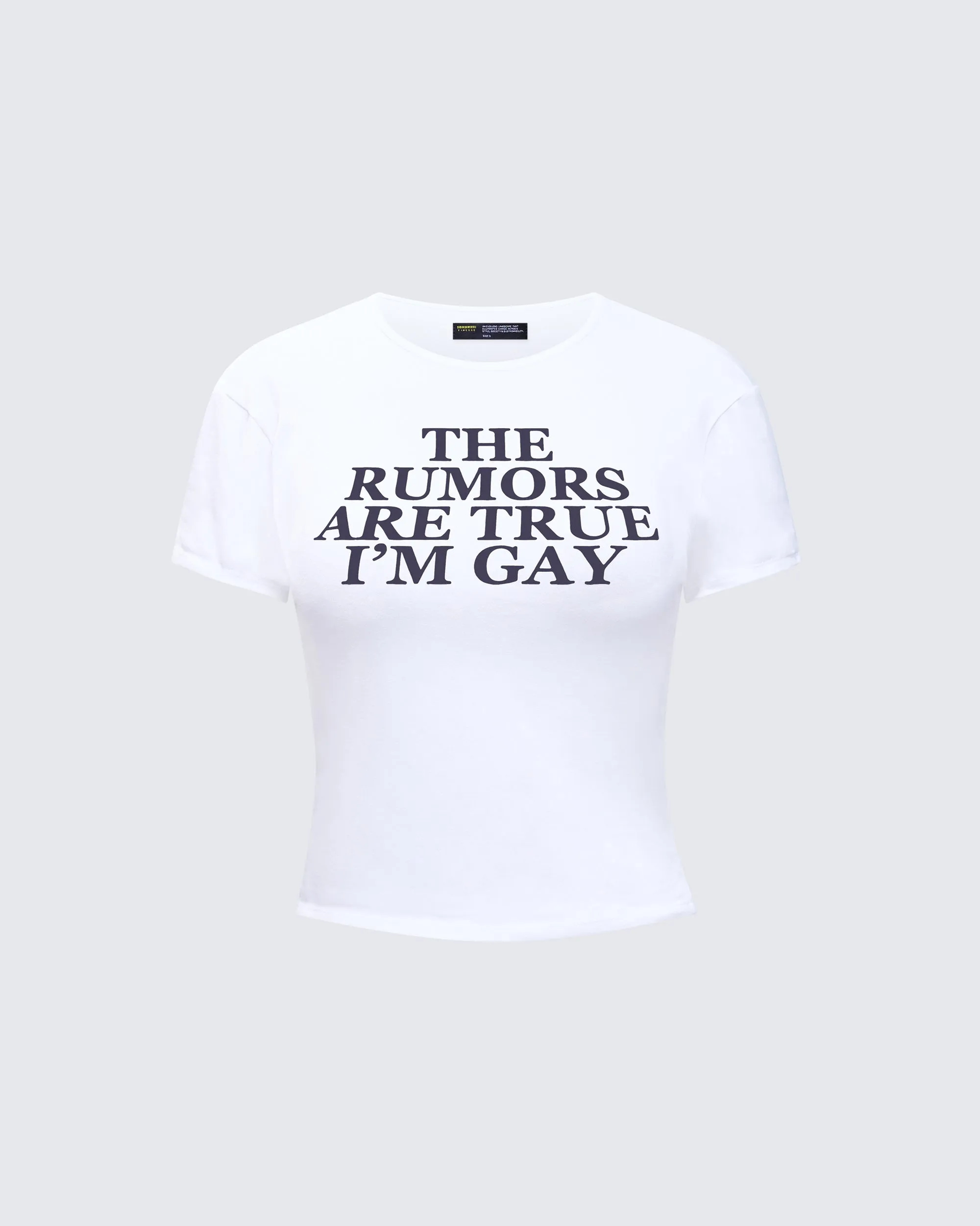 Eleni White Slogan Classic Tee sold by Finesse