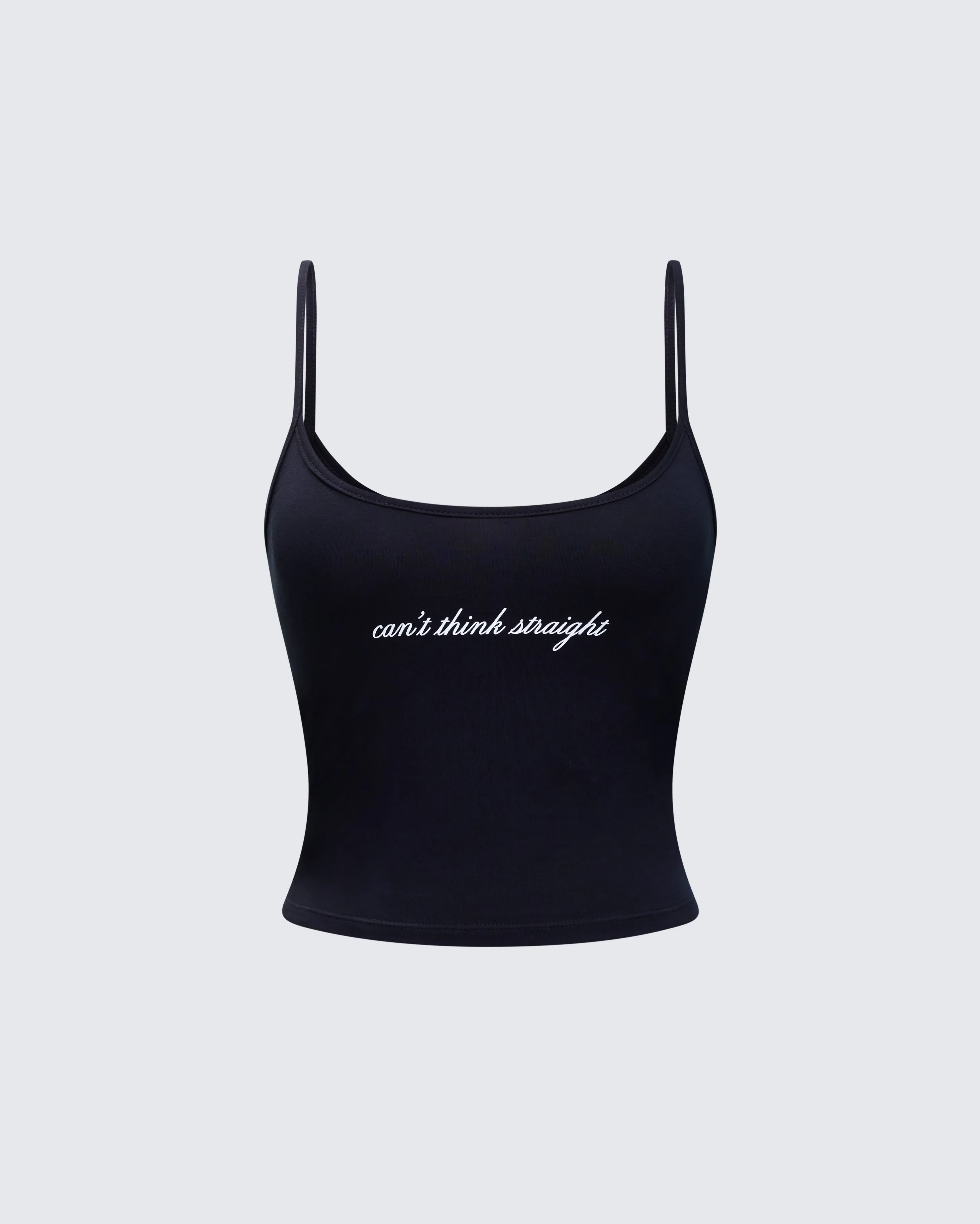 Kacie Black Slogan Cami Top sold by Finesse