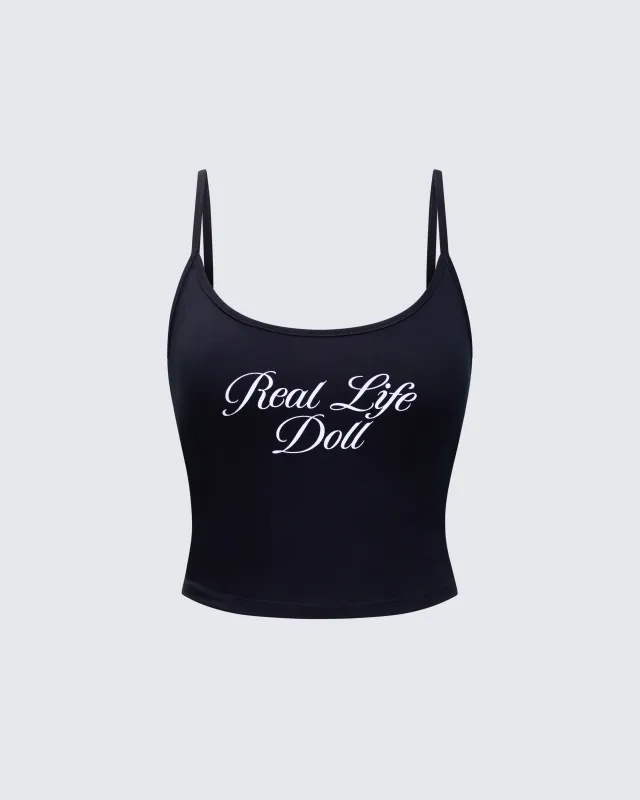 Atara Black Slogan Cami Top sold by Finesse