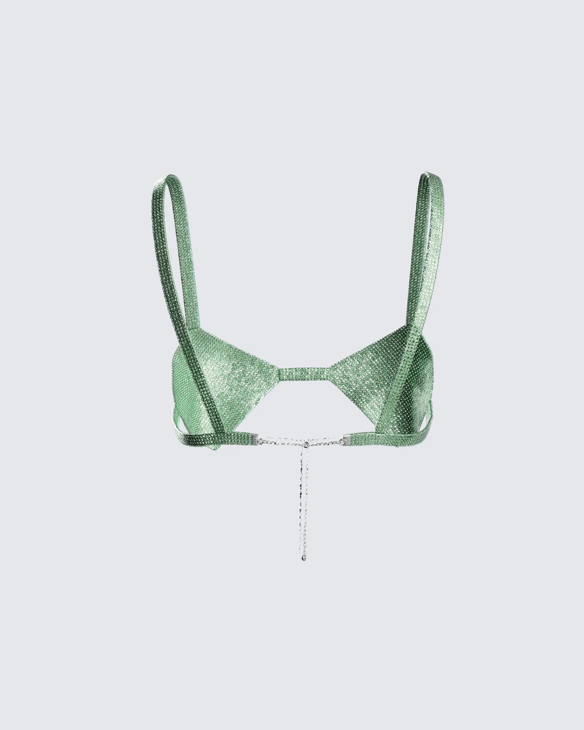 Lula Green Rhinestone Top sold by Finesse product image thumbnail 3