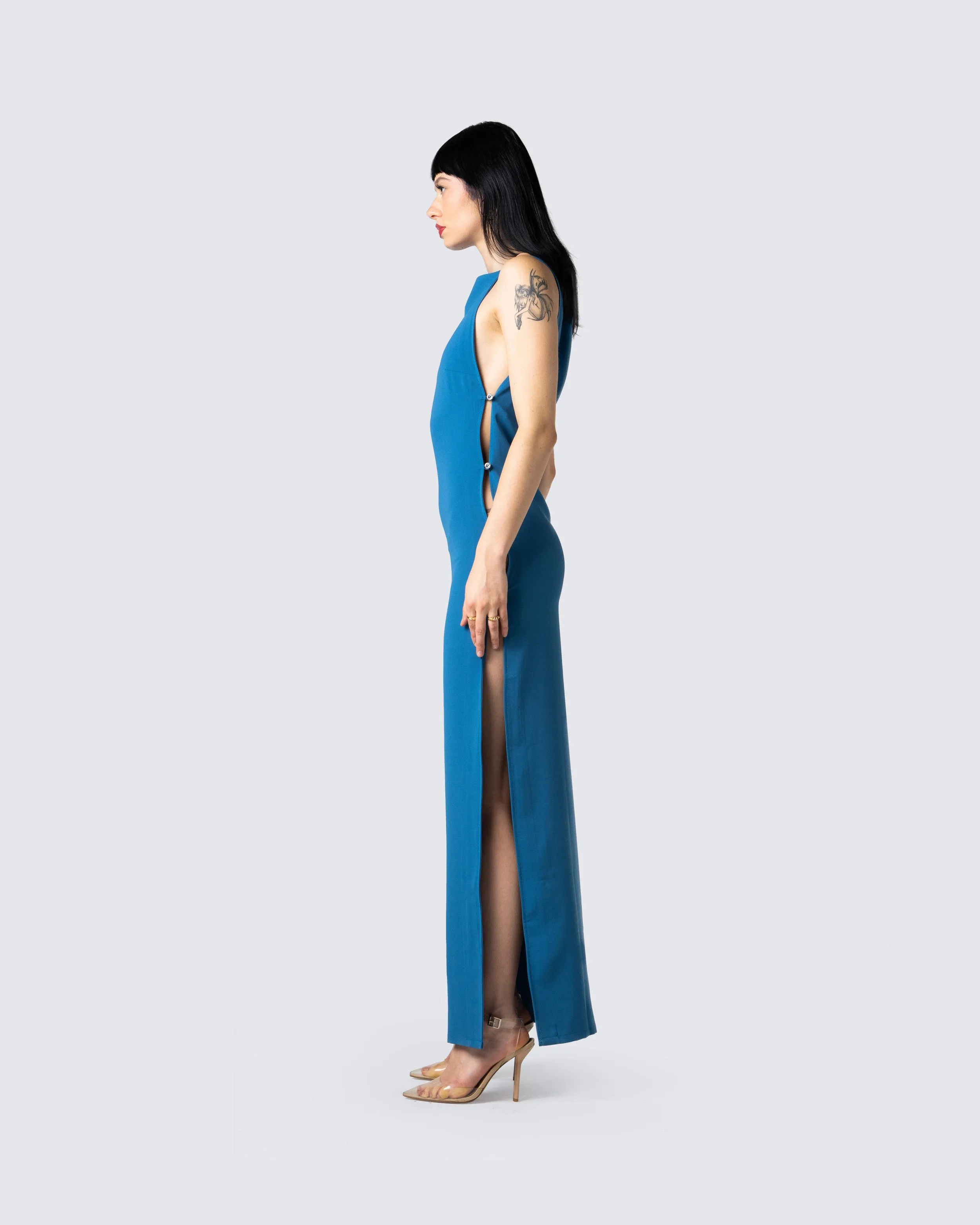 Jenara Navy Maxi Dress sold by Finesse product image thumbnail 5