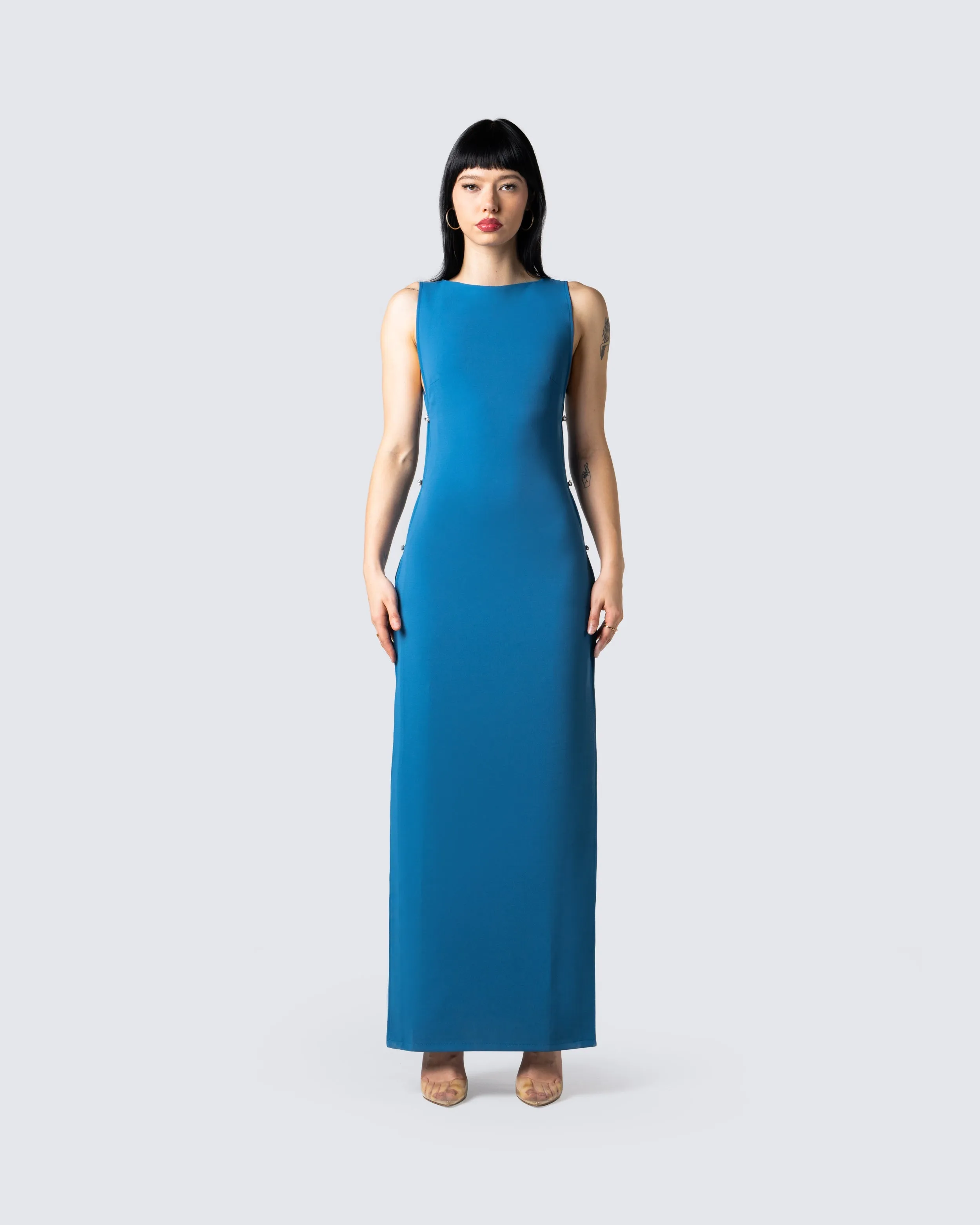 Jenara Navy Maxi Dress sold by Finesse product image thumbnail 4