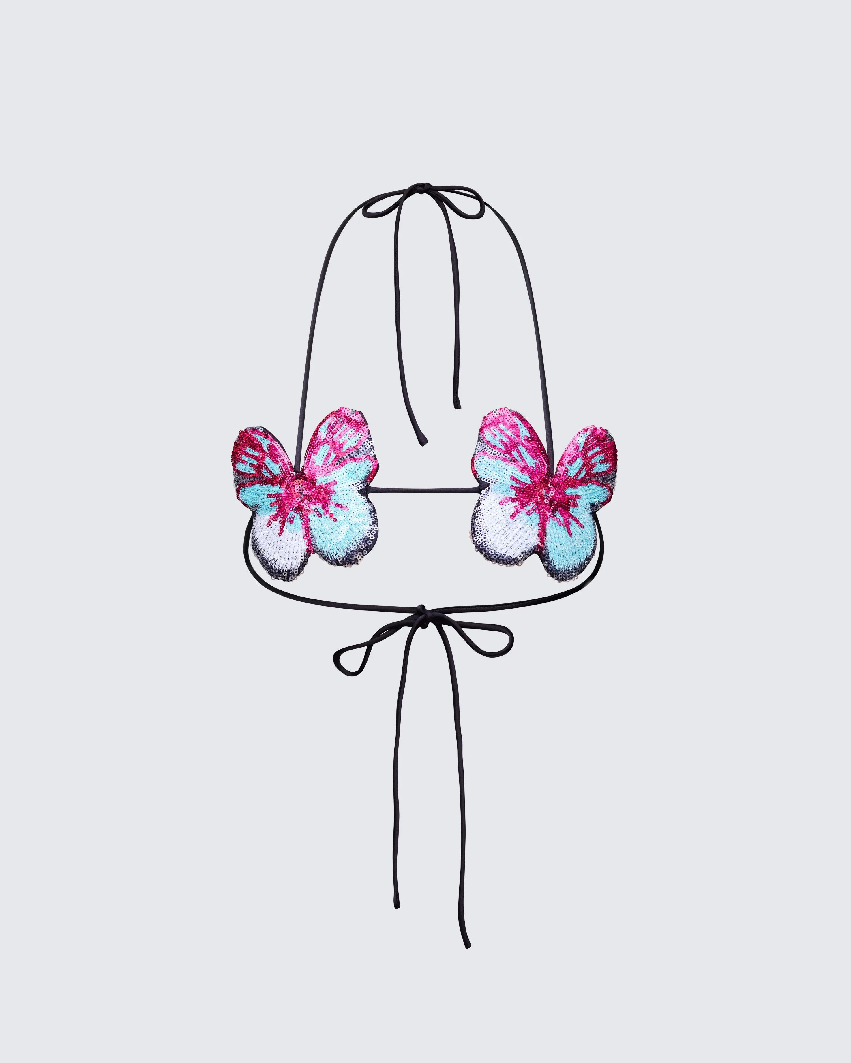 Kandi Embellished Butterfly Bra Top sold by Finesse